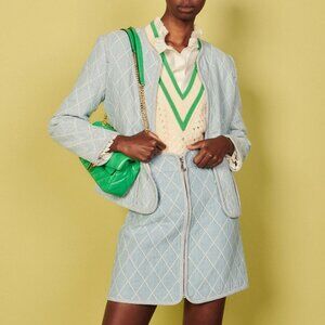 SANDRO ! Short skirt with topstitching (FR/38, US/6)